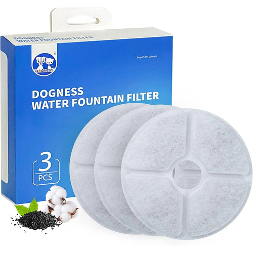 Dogness Fountain Filters for D07, D08 & D09 Fountains (3 Pack)